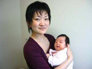 田中由美子と赤ちゃん